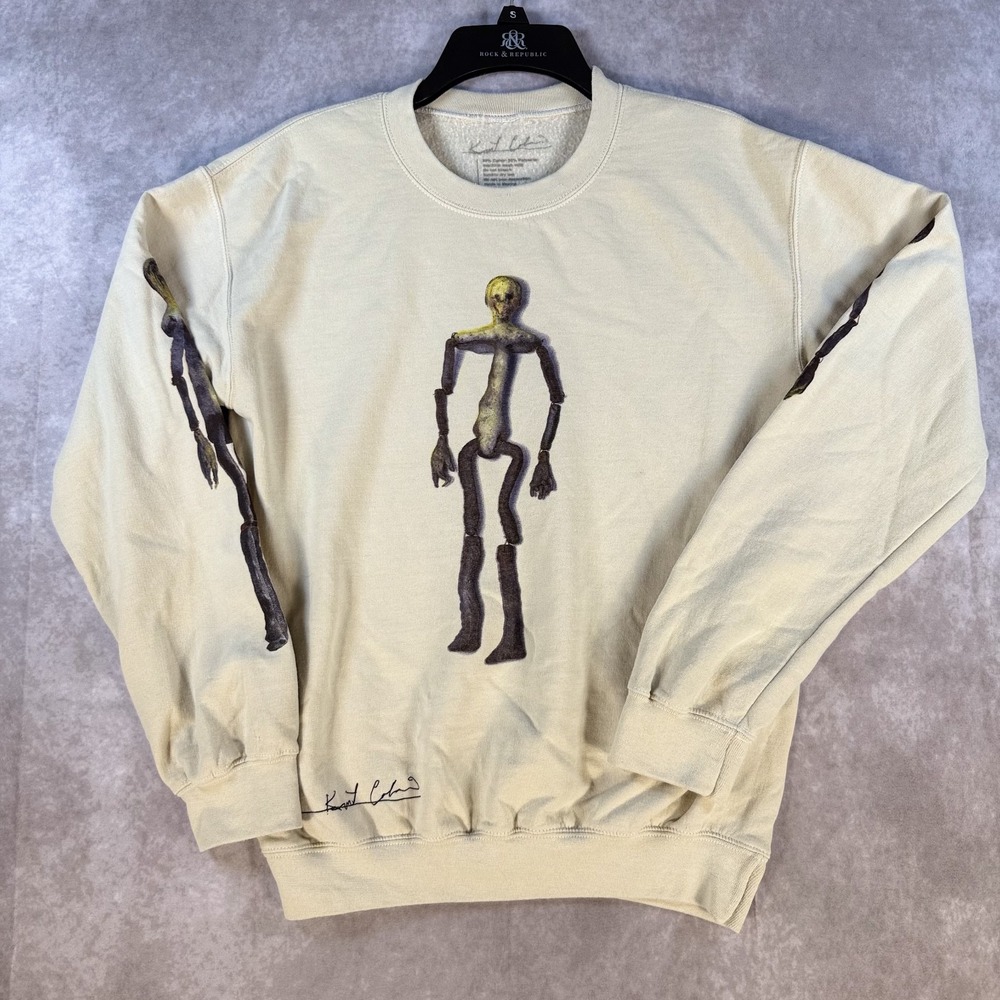 Kurt Cobain‎ Men Small Kurt The Artist Series Art Figure Sweatshirt Pullover